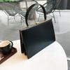 Luxury Simple PU Leather Top Handle Bags for Women Vintage Female Clip Closed Underarm Bags Fashion Solid Color Ladies Handbags