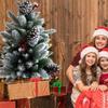 Artificial Christmas Tree with Pinecone Tabletop Accessories Festives Home Desktop Decoration Christmas Ornament