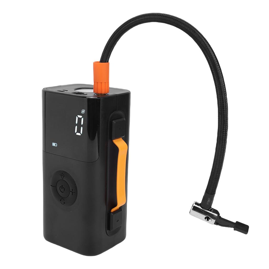 Car Battery Jump Starter 10,000mAh 3 LED Light Modes 2 USB Output Built in Air Compressor Portable Car Jump Starter
