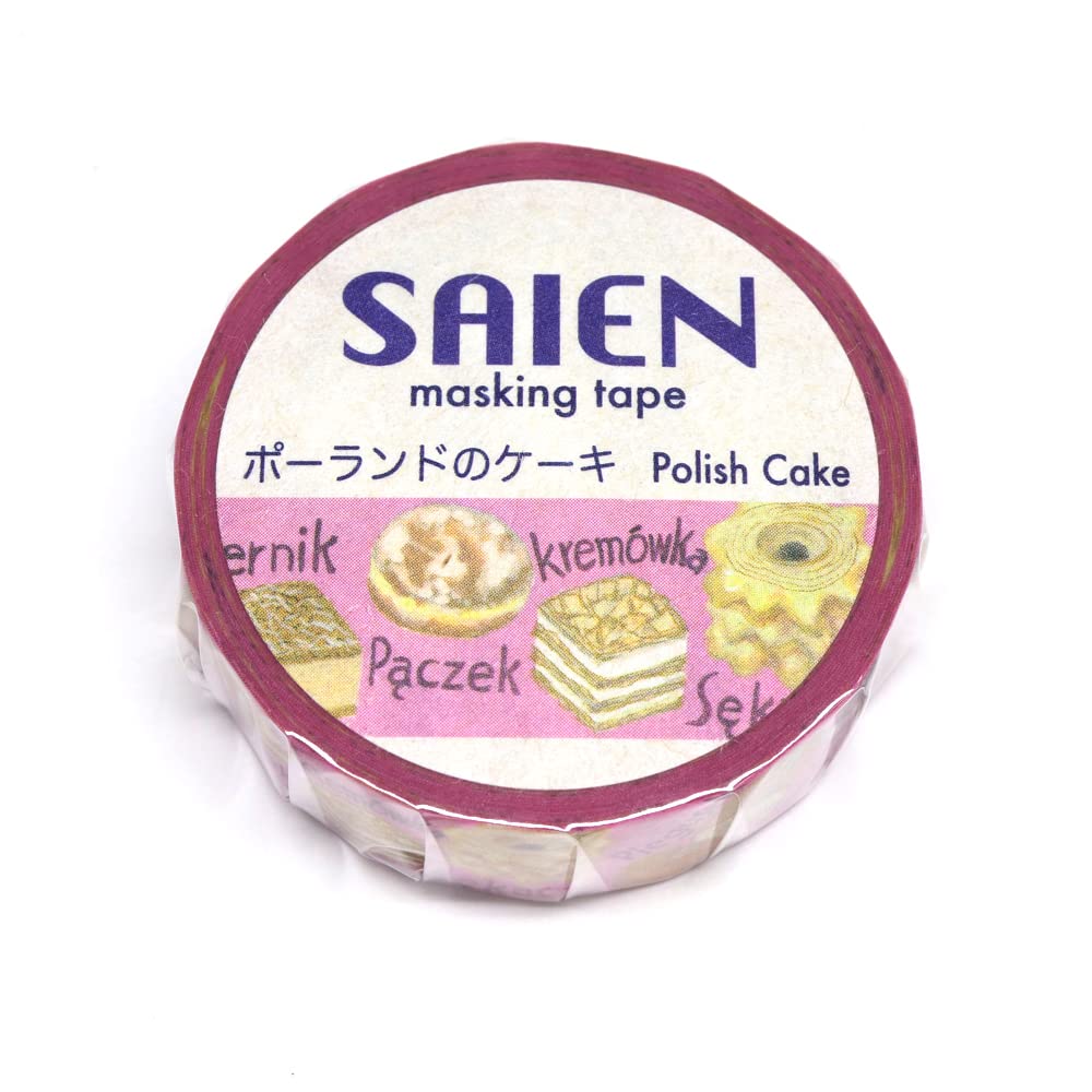 

Маскировочная лента васи Kamiiso Sansho, 15 мм x 10 м, Польский торт, Сделано в Японии SAIENTR-0177