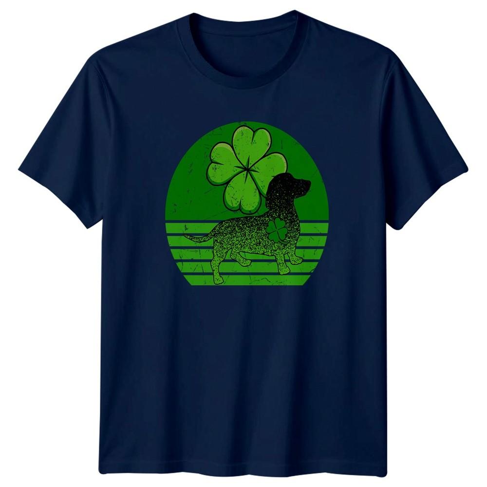 Lucky Wiener Dog Dachshund Clover TShirt Dachshund Owners St Patricks Day