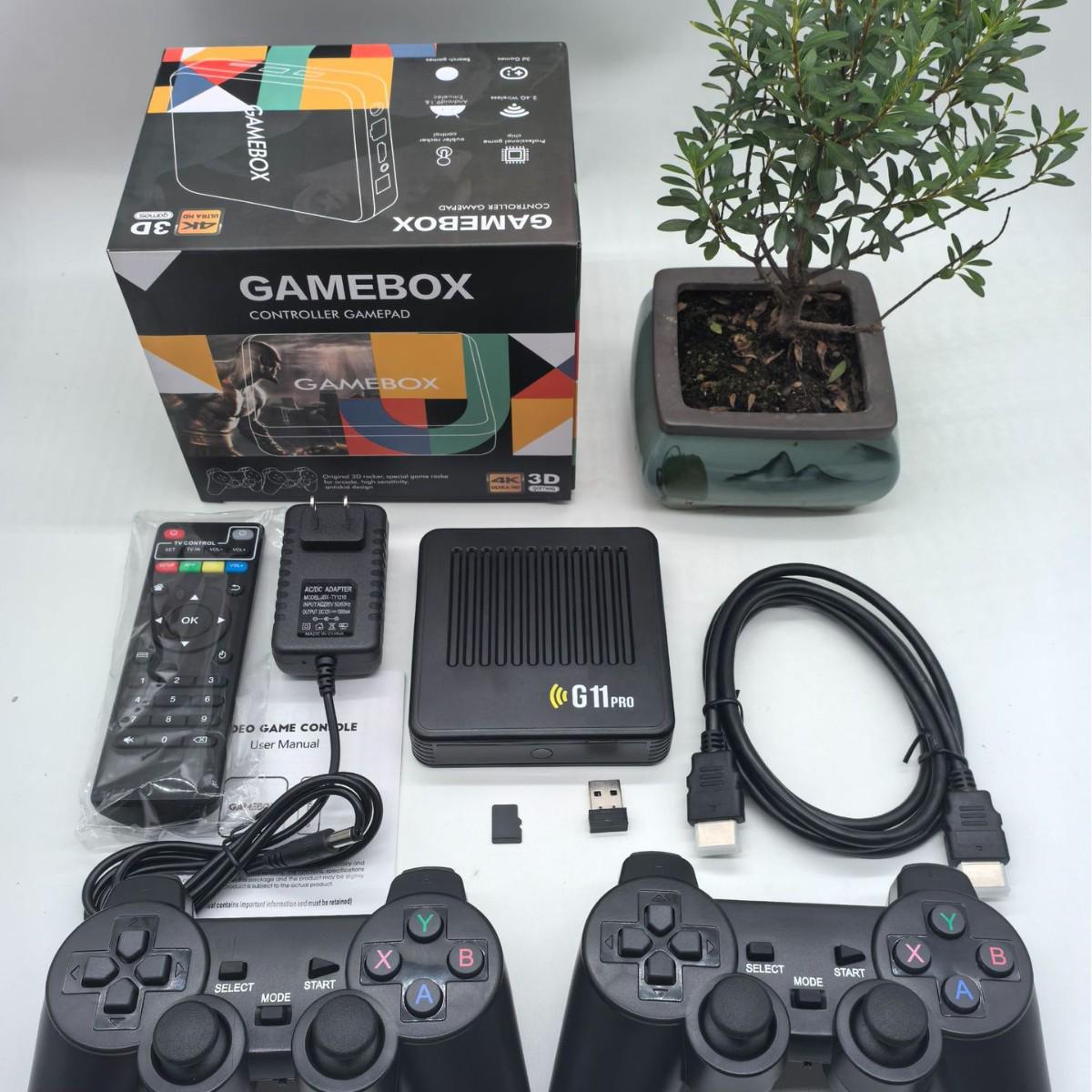 

Домашняя игровая консоль G11 Pro: Двухсистемная ТВ-приставка с контроллером PSP для God of War 64G Wireless EU Version