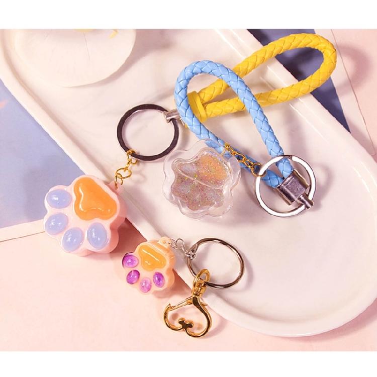 Cat Paw Silicone Mold Pendant Epoxy Resin Casting Mould Keychain Jewelry Making