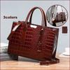 Designer Handbags for Women Crossbody Bags  Tote  Crocodile Print Leather Handbag Designer Ladies Bag