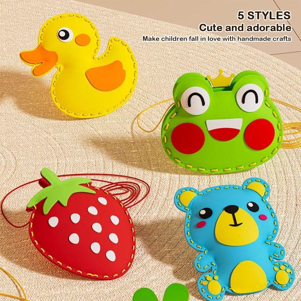 

Material Package Children s Sewing Toys Frog Carrot Pendants Doll Making Children s Gifts A Set