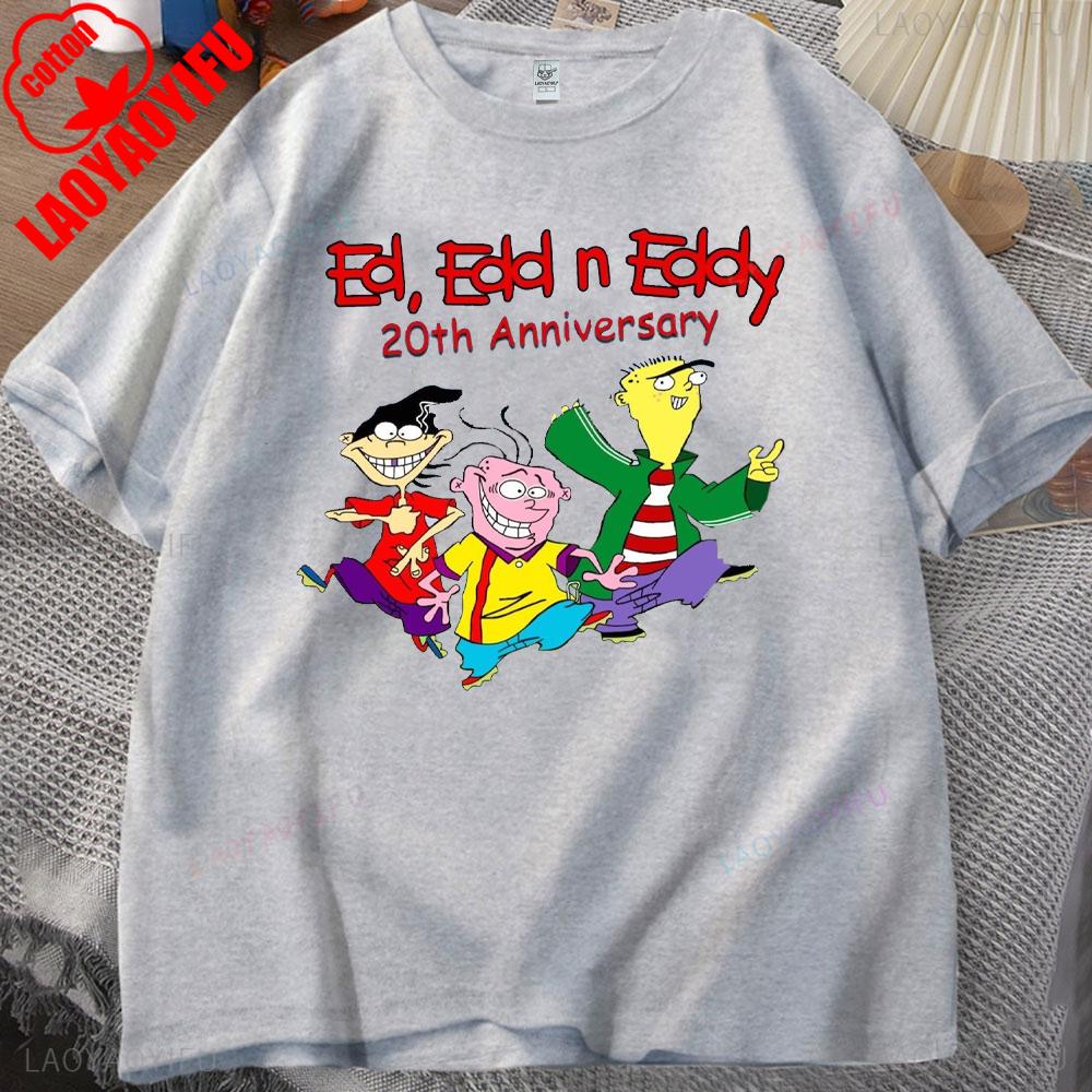 Ed,Edd N Eddy Man T Shirt Ed,Edd N Eddy Printed T-shirt Tops Hip-hop Novelty Trend Simple Style for Outdoor Enthusiasts