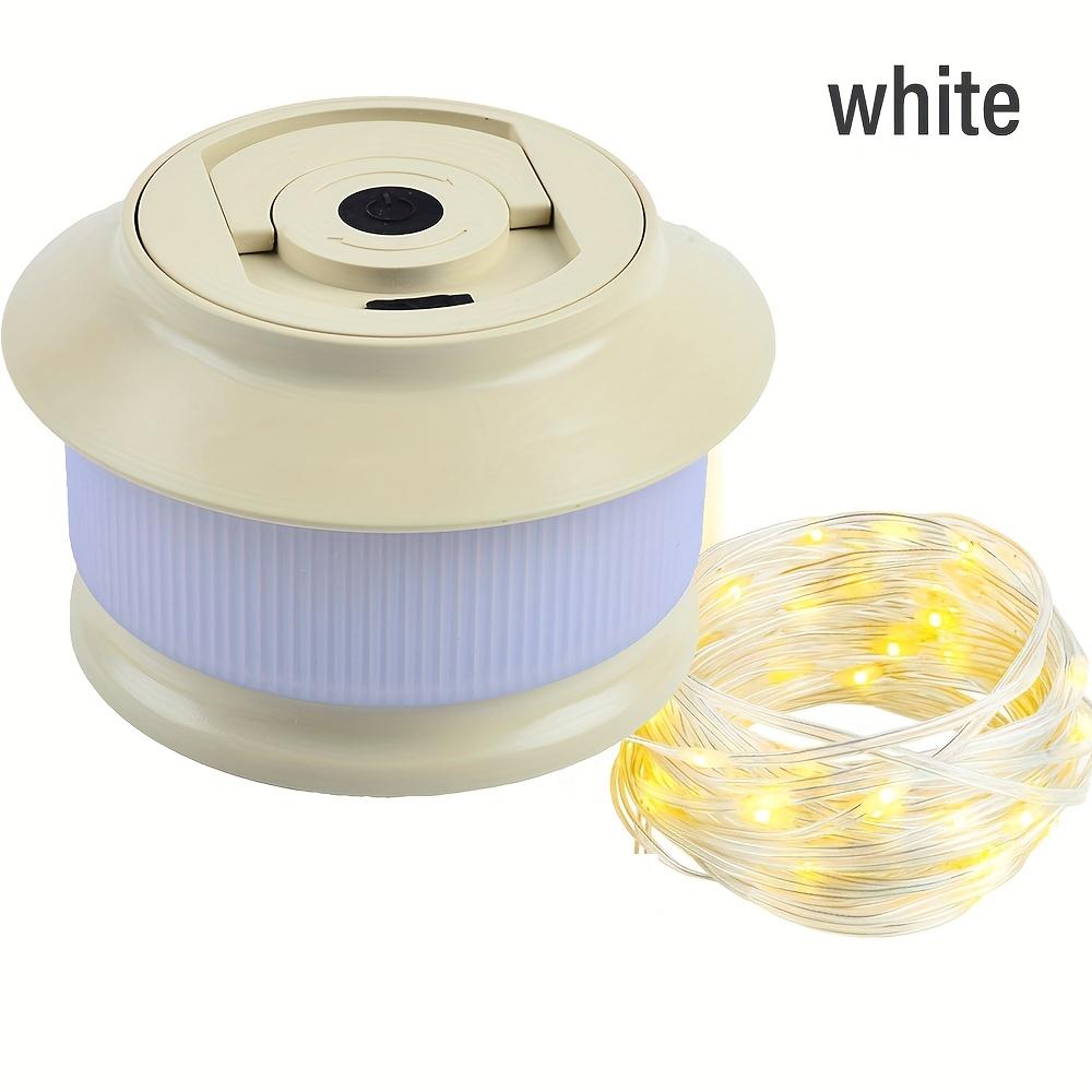 D5 LED Camping Lantern Portable Electric Light, USB Rechargeable Portable Camping Light, Warm White Lighting, Five Dimming Modes