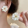 Luxury Camellia Earrings Irregular Petals Earrings Fashion Flower Earrings  For Women Girls