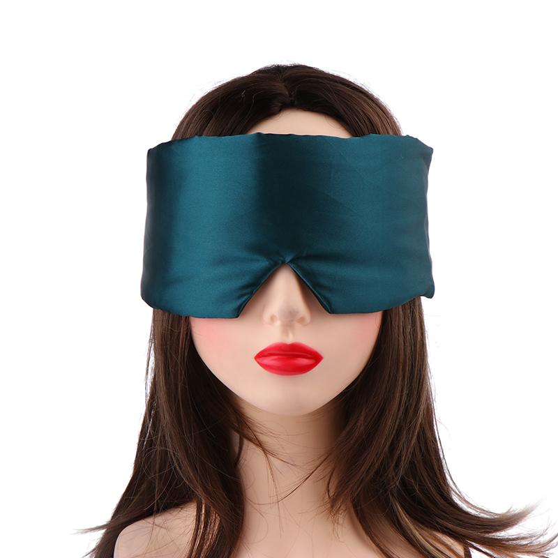IJs Zijde Slaapmasker Ooglap Lichtblokkerend Oogmasker Zacht Gevoerd Reis Slaapmiddel Voor Slaap Patch Slaapmasker
