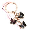 Colorful Butterfly Keychain Pendant Stylish Butterfly Charm Decorations Acrylic Bag Keyring Hanging Ornament Accessories