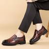 Leather Shoes Men's British New Autumn Trend Business Leisure One-pedal Men's Shoes Leather Hairstylist Platform Shoes Men