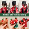 Festive Hair Accessories for Girls Cute Christmas Rope Girls Elk/Tree/Bell Elastic Headbands Holiday Gift Cartoon Children Party And Winter
