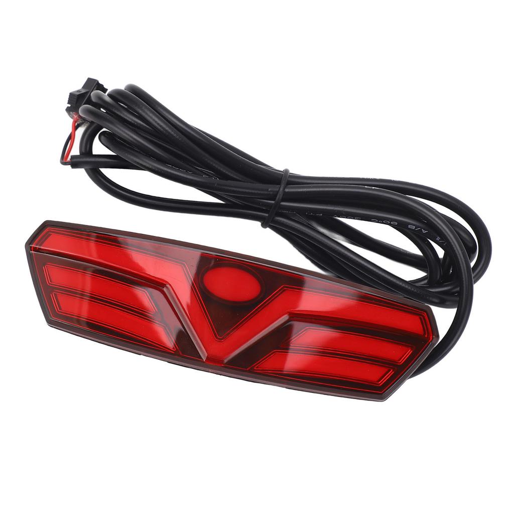 Electric Bike Brake Rear Light High Brightness Energy Saving LED Bicycle Brake Warning Lamp 48V Common Connector