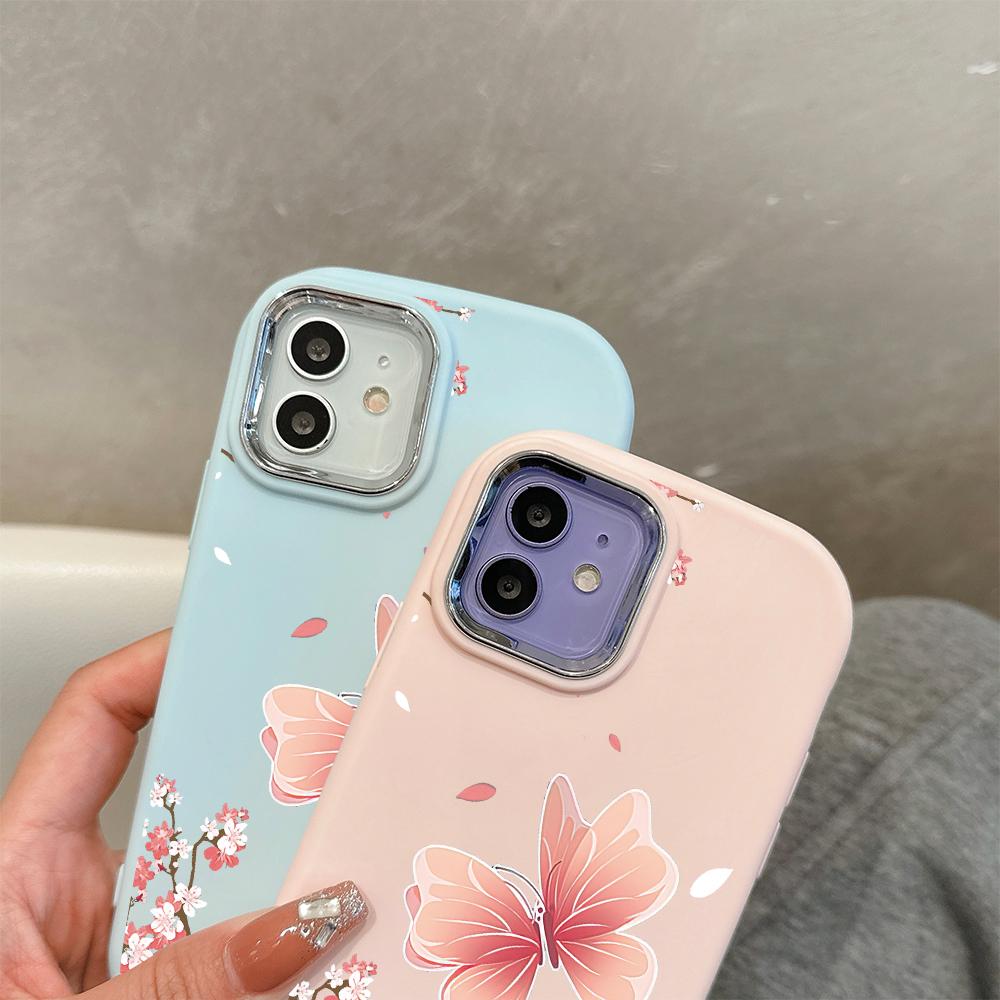 Solid Color Silver Edge Lens Fatty Casing Soft TPU Liquid Silicone Cover Shockproof Phone Case for Huawei Honor iPhone Infinix Tecno Vivo