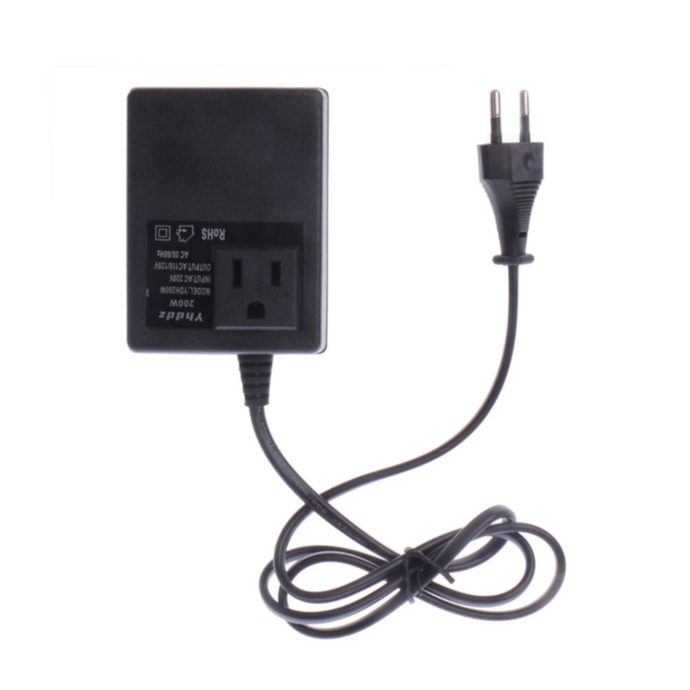 AC Power Adapter 200W EU 220V To 110V Voltage Step Down Travel Voltage Transformer Converter
