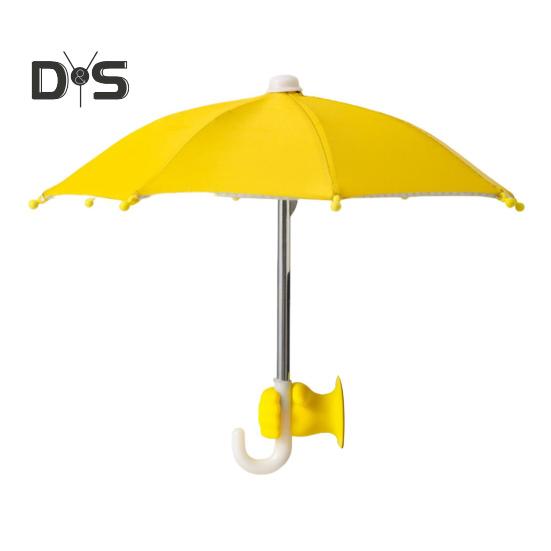 

Зонт для телефона с присоской Fist Защита от ультрафиолета Универсальный мини ветрозащитный козырек от солнца Зонт для мобильного телефона Аксессуары для телефона жёлтый