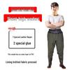 Waterproof Wading Pants with Boots and Leather Chaps for Fishing