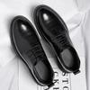 Leather Shoes Men's Low-top Trendy Casual Dress Shoes Men's British Style Groom Wedding Shoes 2025