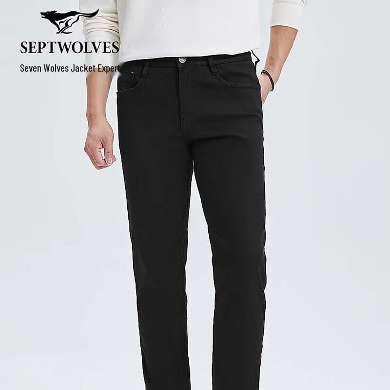 

SEPTWOLVES Men s Slim Fit Straight-Leg Jeans 40