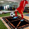 Fußball Trainings Teppich Matte Teppich Sportspiel Heimdekoration Langlebig Innen Kinder Aktivität Spielfeld Bodenmatte mit Pfeildesign