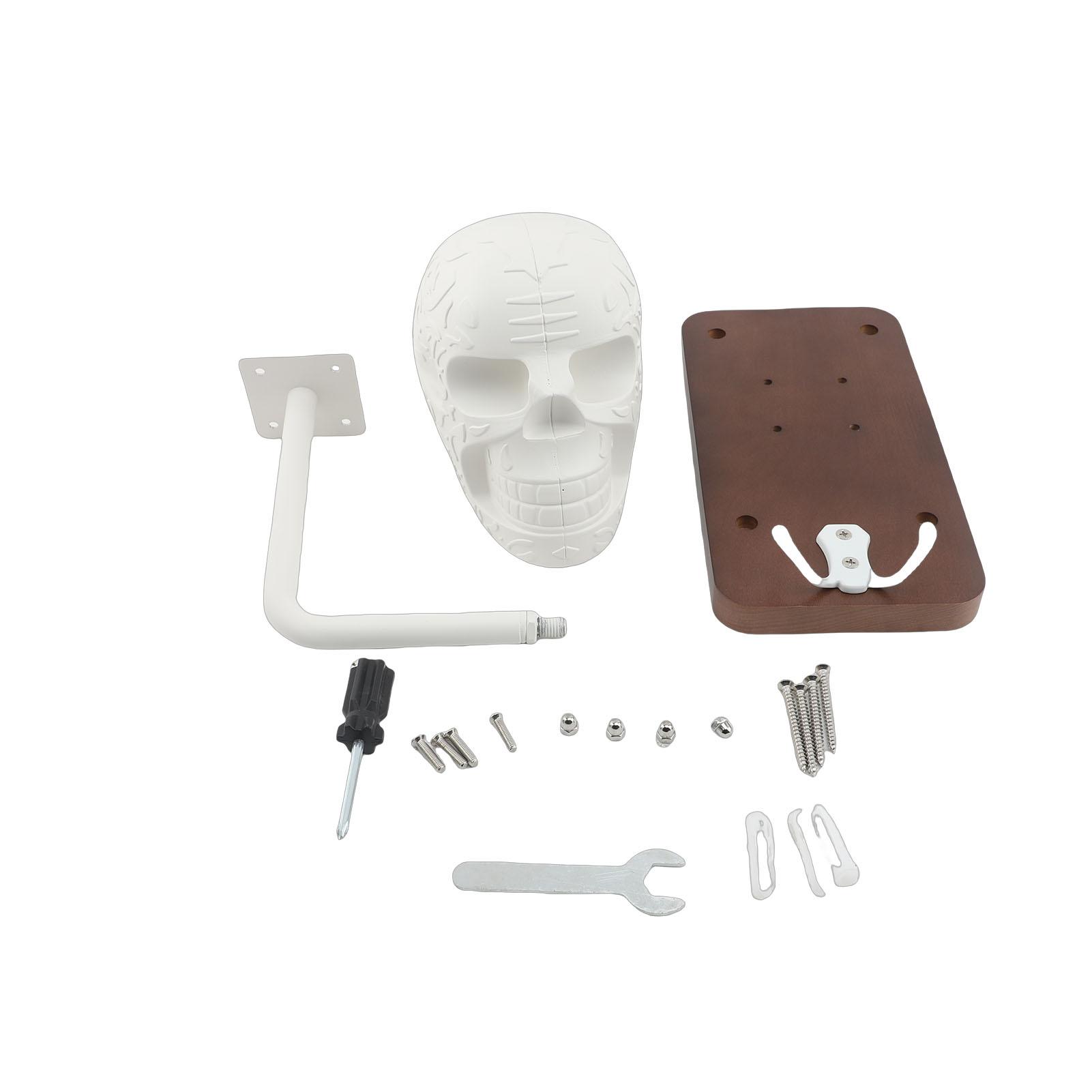 

Skull Helmet Holder Multifunctional Metal Wall Mount Motorcycle Helmet Storage Rack for Home
