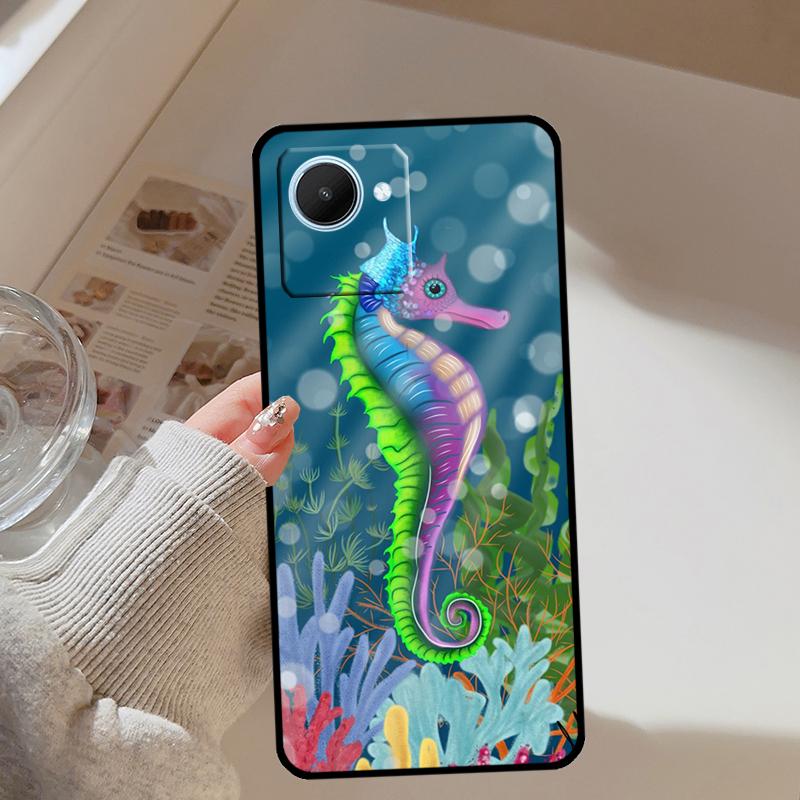Seahorse For Realme C67 C75 C61 C55 C53 C51 C21Y C25S GT 7 Pro 5 6 GT 6T 10 11 12 13 14 Pro Plus Case