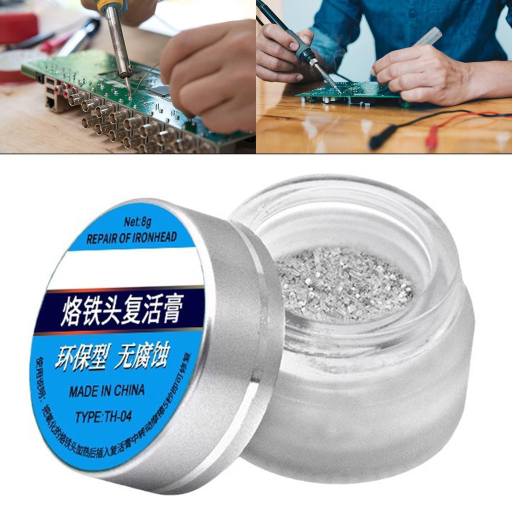 Solder Tip Cleaner for Removes Oxidation Soldering Iron Tip Resurrection Pastes Tin for Professional Welding Technician