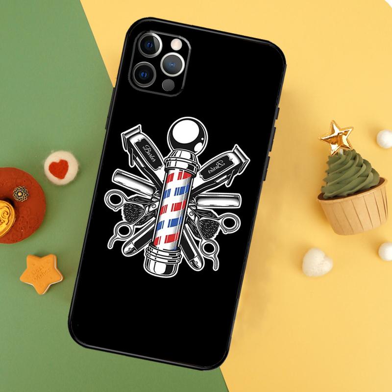 Hairdresser Barber Scissors Phone Case For iPhone 17 16 14 13 12 11 15 Pro Max 12 13 Mini 16E 17 Air Shockproof Cover