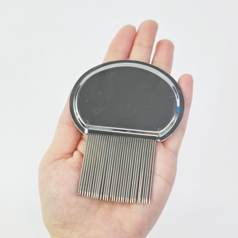 Premium Stainless Steel Comb, Scalp Exfoliation Brush for Removing Dead Skin Cells and Nits