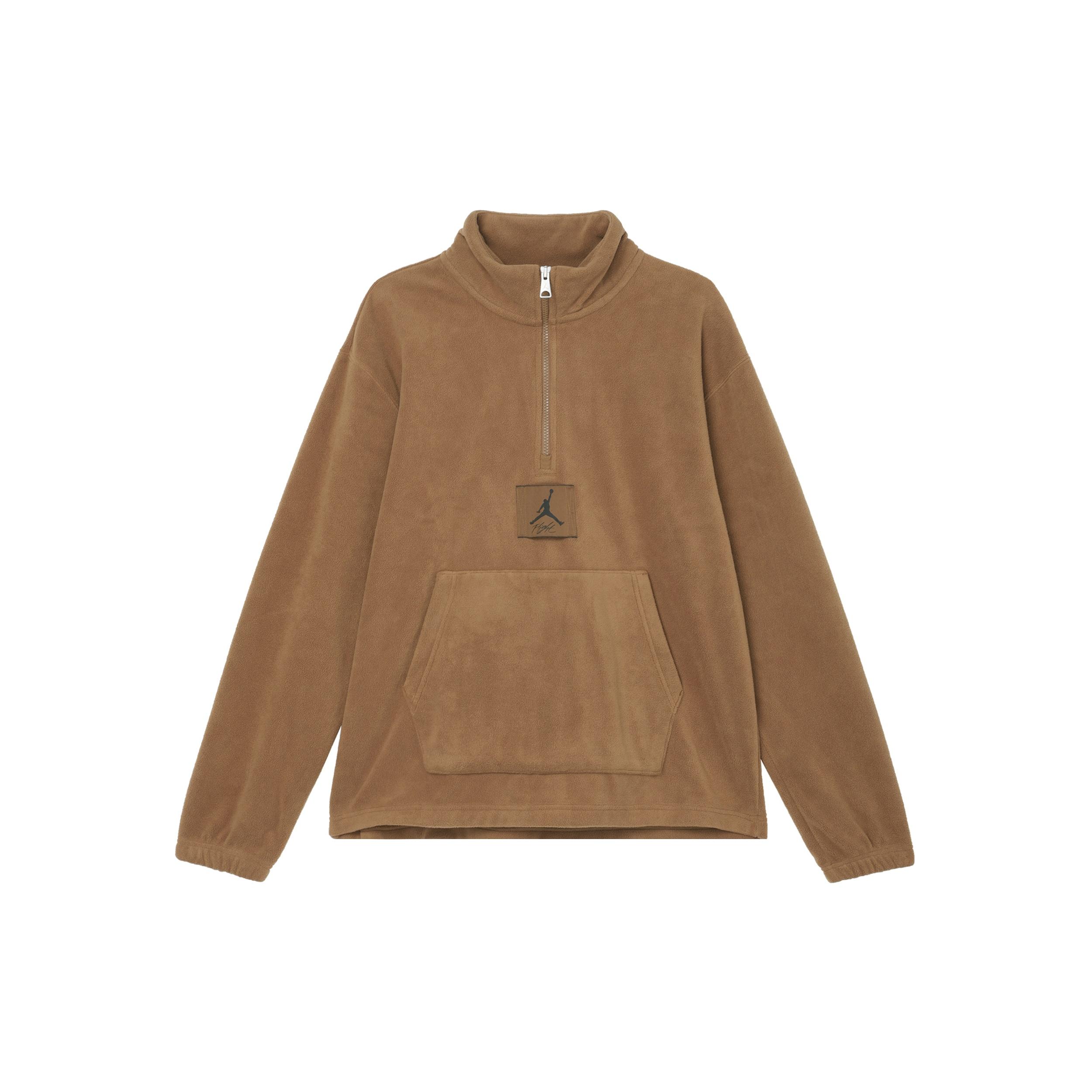 Air Jordan Essentials Winterized Fleece Half-zip Brown Men s FD7864-281 M