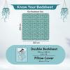 Cotton Double Bedsheet with 2 Pillow Covers | Soft Breathable Wrinkle Free Bedsheet for Double Bed | Printed Bed Sheet Set for Bedroom