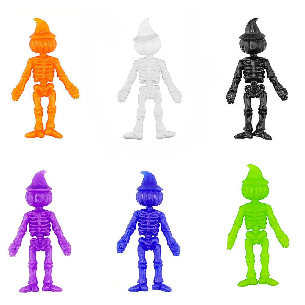 Flexible Bendable Skeleton Figures Set of 36 Durable Soft Plastic Skeletons for Themed Party Decorations and Activities