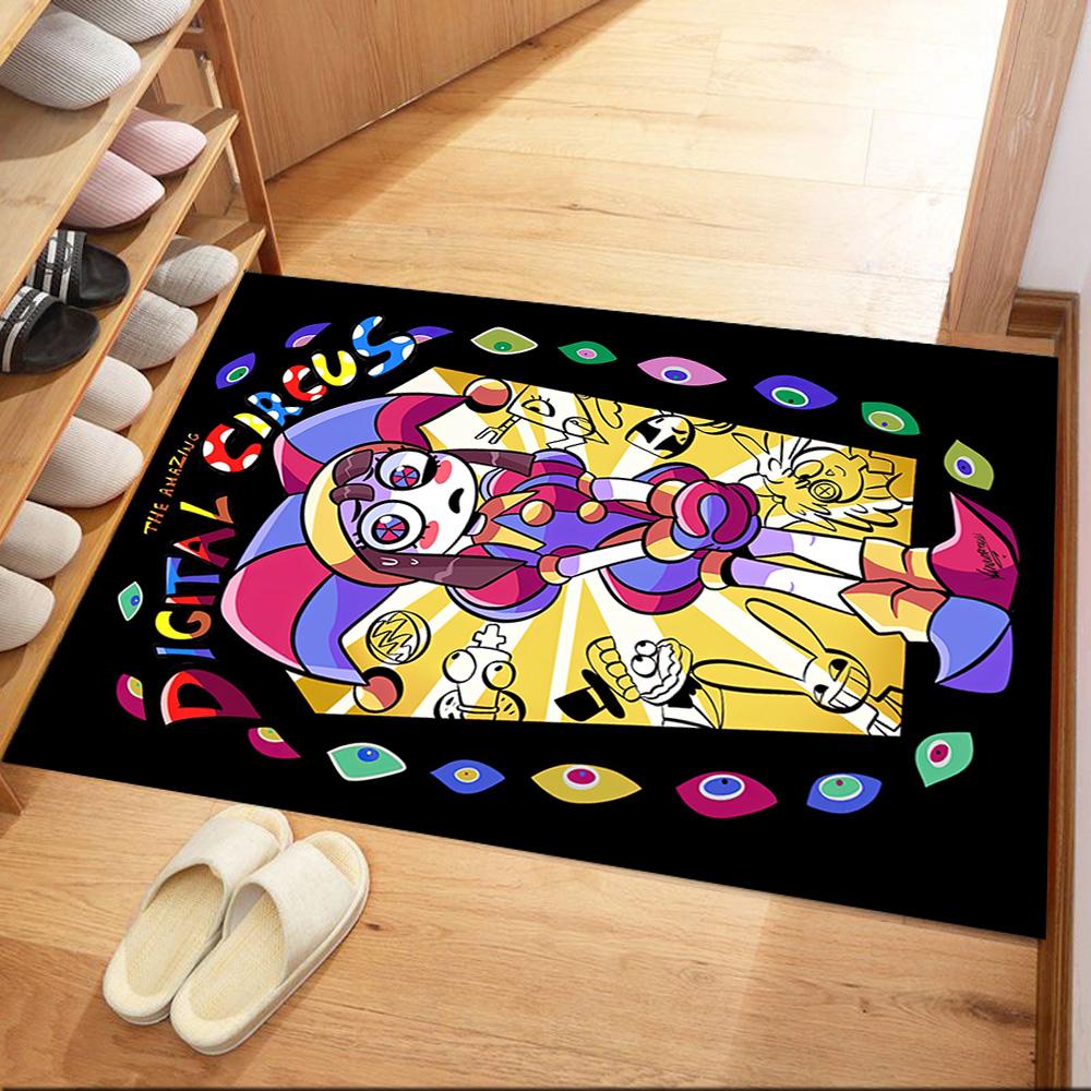 Amazing Digital Circus Square Rugs Are a Great Choice for Living Rooms, Bedrooms, Home Décor, and As Gifts.
