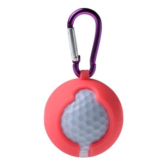 Silicone Golf Ball Protective Cover, Universal Golf Ball Holder with Carabiner, Portable Golf Ball Carrier Protector Sleeve, Golf Accessories