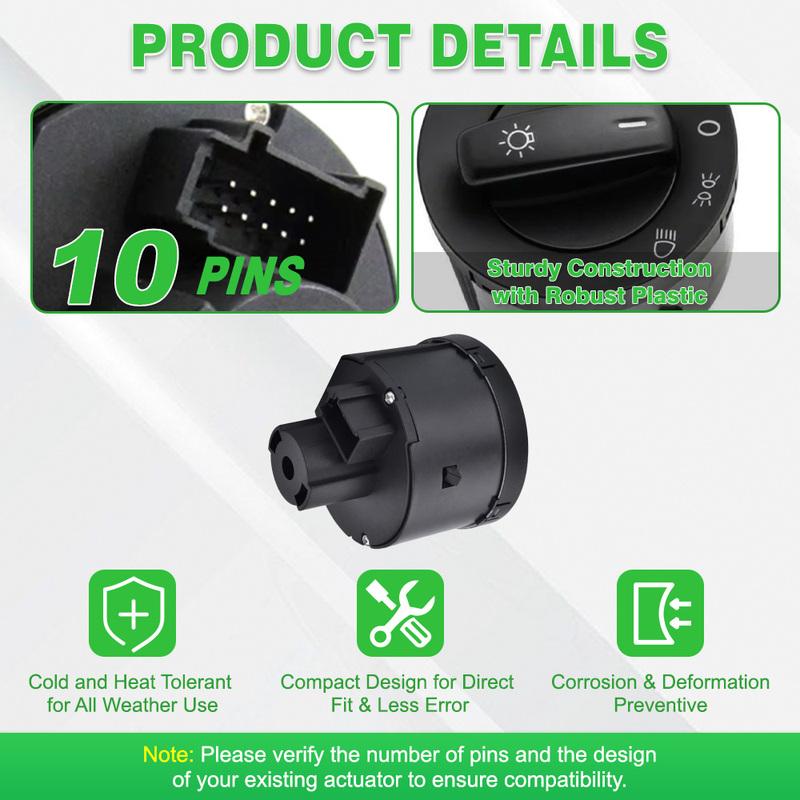 1K0941431CREH 1K0941431Q  For Volkswagen Caddy Touran Eos Golf Jetta Passat Car Headlight Contral Switch