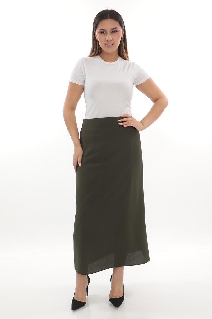 Women's Style Big Size Skirt Plus Size Bell Skirt 778 Etamine Pattern Stone Color