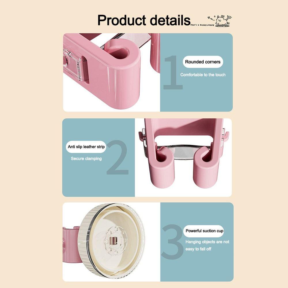 No-drill Mop Clip Wall-mounted Mop Holder Gifts Storage Rack