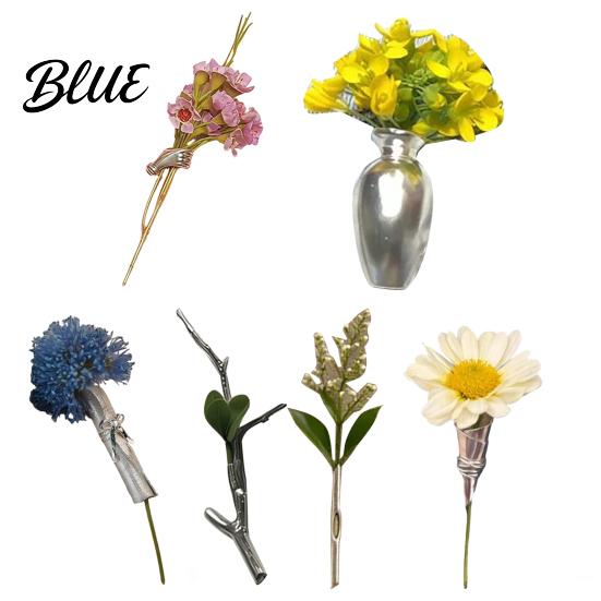Dress Brooch Pin Bouquet Artistic Vase Shape Lightweight Alloy Insert