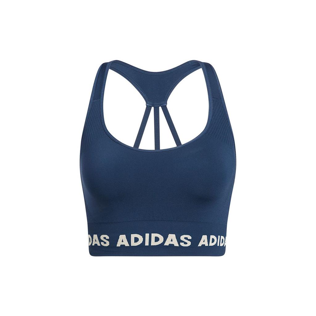 Adidas T Aeroknit Bra Low Intensity Sports Bra Women Underwear Navy-Blue GM5159