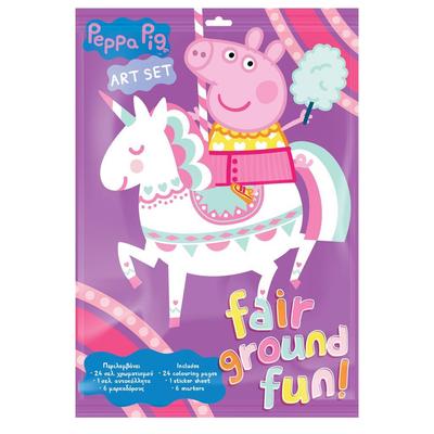 Diakakis Peppa Pig Coloring Book with Stickers + Markers