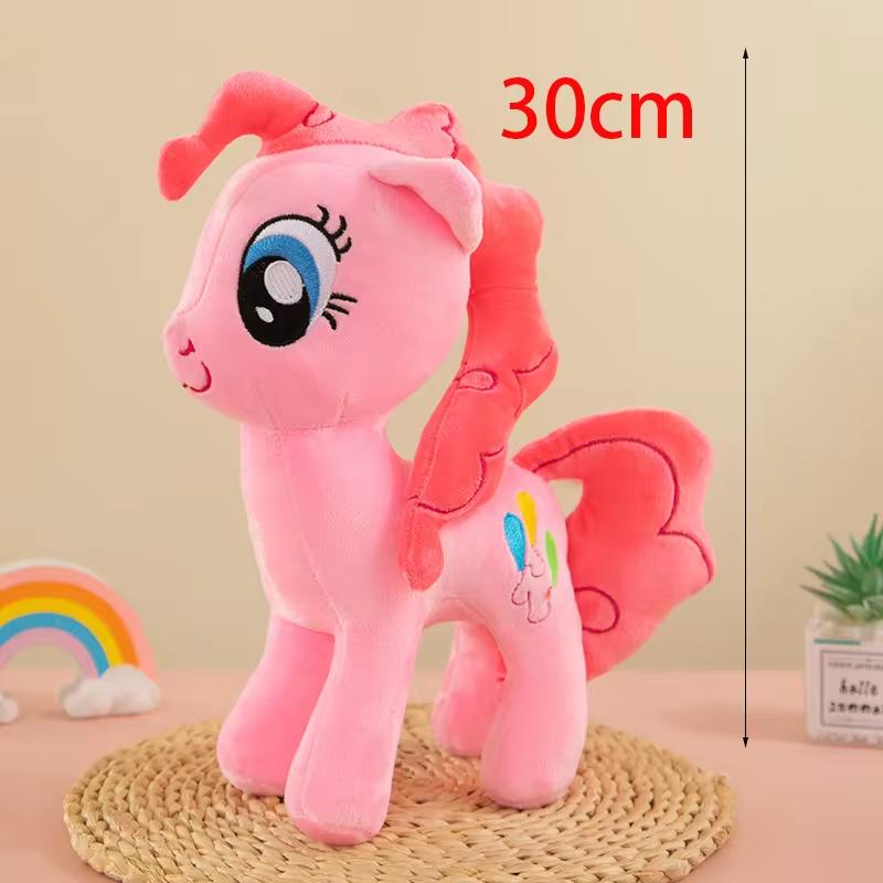 30CM Kawaii Lying Unicorn Plush Toy Stuffed Soft Cute White Pink Horse Appease Doll Toys for Kids Girls Birthday Gift New