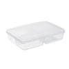 4-Compartment Food Containers For Meats & Vegetable With Lids Reusable Clear Snack Storage Box Kichen Tools Fresh-keeping Box