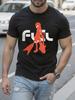 Anime Naota FUT Print 100% Cotton Black Short Sleeve Tshirt