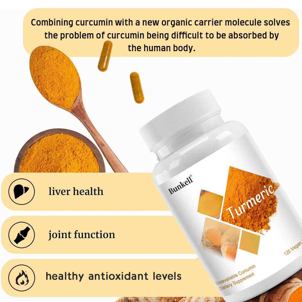 Curcumin, 120 Capsules, Vegetarian Capsules, Dietary Supplements