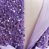European & American Girls' Sequin Puffy Princess Dress with Bubble Sleeves for Catwalk and Evening Events