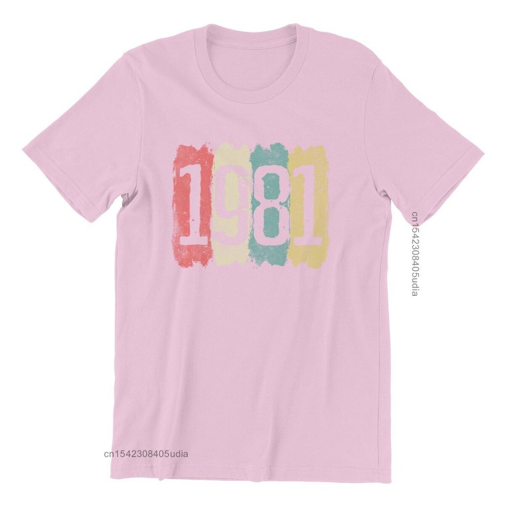 40th Birthday 40 Years 1981 Vintage Men’S Premium T-Shirt Games Pink Punk New Tops Shirts Men Tshirts Graphic