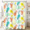 Modern Colorful Shower Curtain with Abstract Design Perfect for Bathroom Decor! Waterproof Fabric Available in Multiple