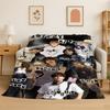 Fashion Kpop Stray Kids Soft Flannel Throw Blanket,Cozy Blanket for Bed,Couch,Sofa,Bedroom,Living Room,Travel,Picnic Camping