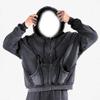 Vintage Streetwear Hoodie Pants Set Womens Washed Cotton Blend Gothic Patchwork Casual Two-Piece Outfit