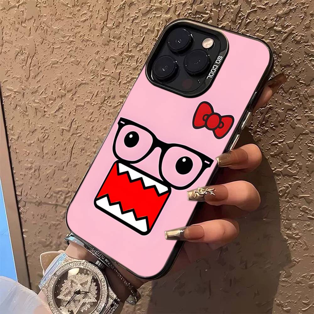 

Domo Kun Phone Case For iPhone 17 12 11 13 14 15 16 Pro Max Plus Silver Color Cover iPhone 16 pro